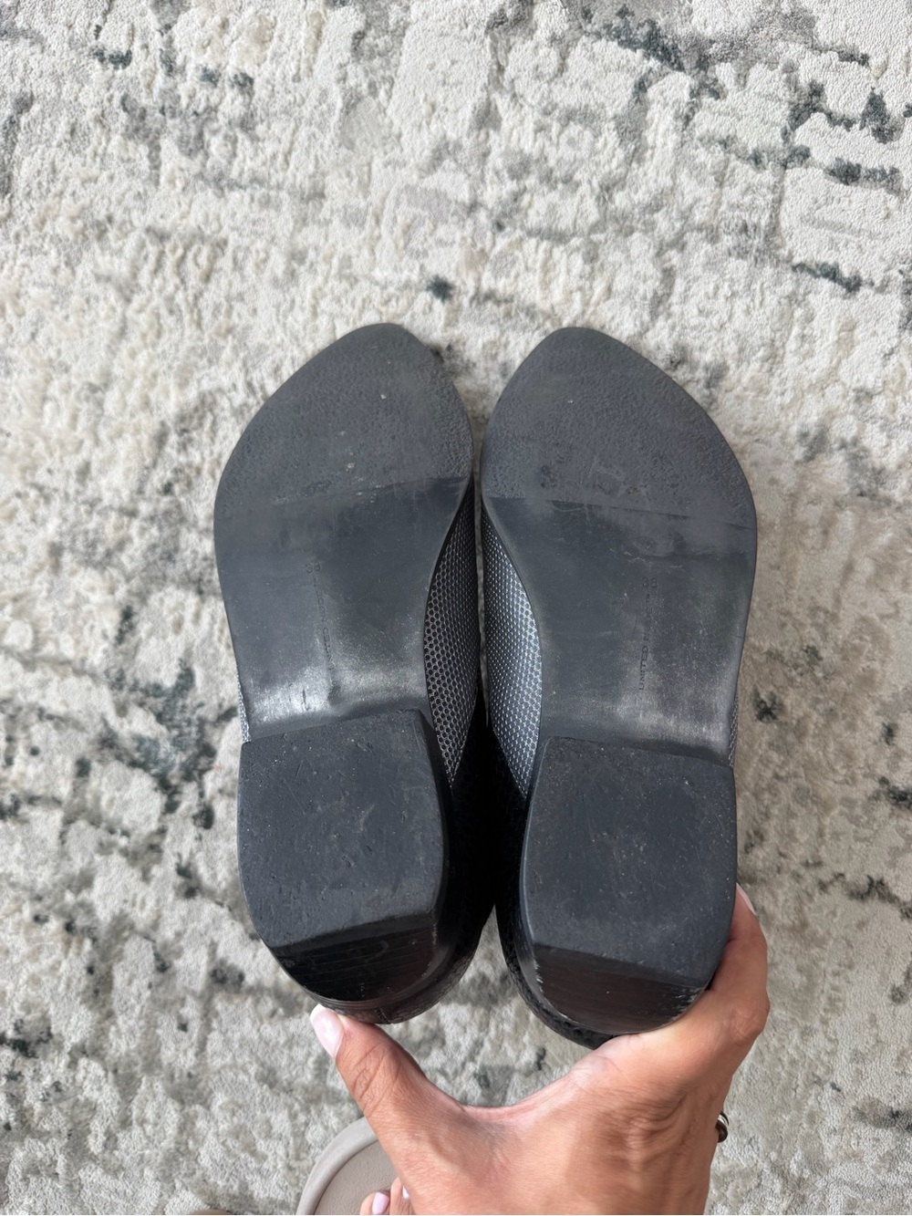 United Nude Black and Silver Pointed Toe Ankle Booties - Picture 3 of 4